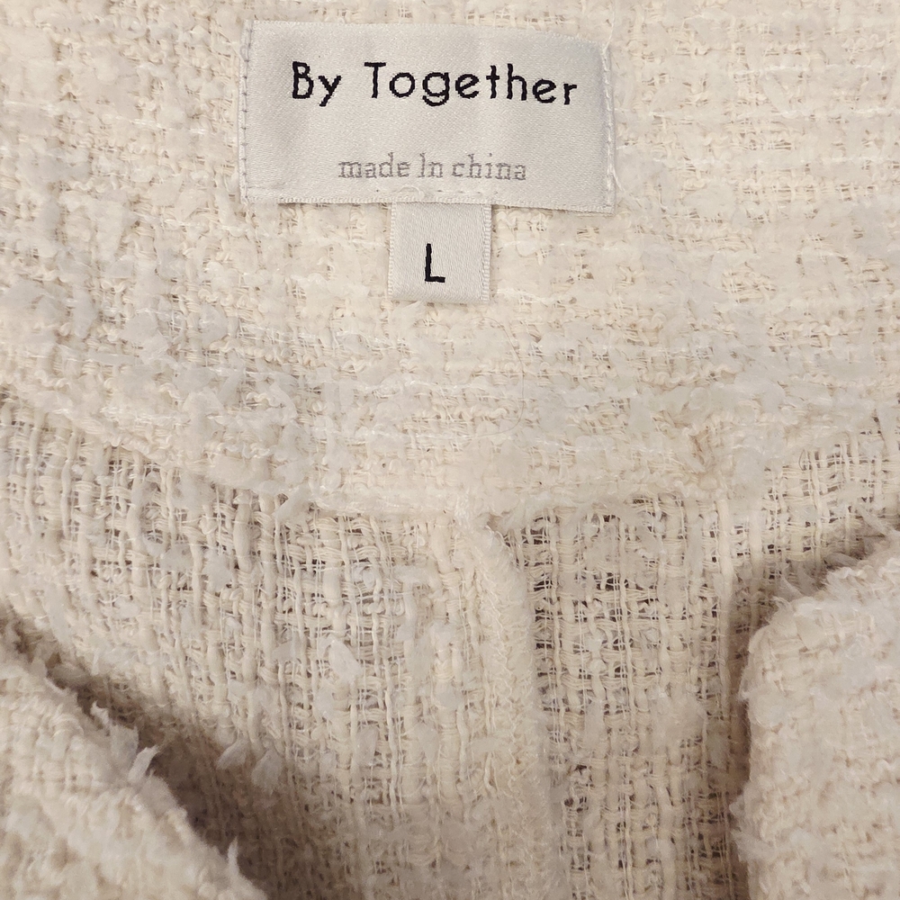By Together Cream Textured Sweater